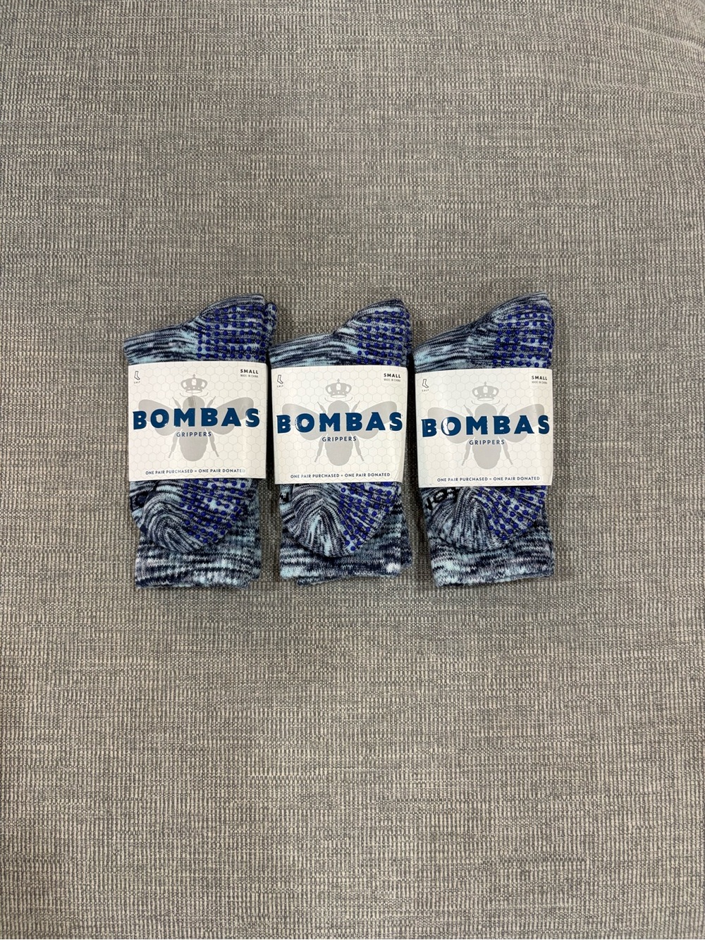 Size S Bombas gripper crew socks